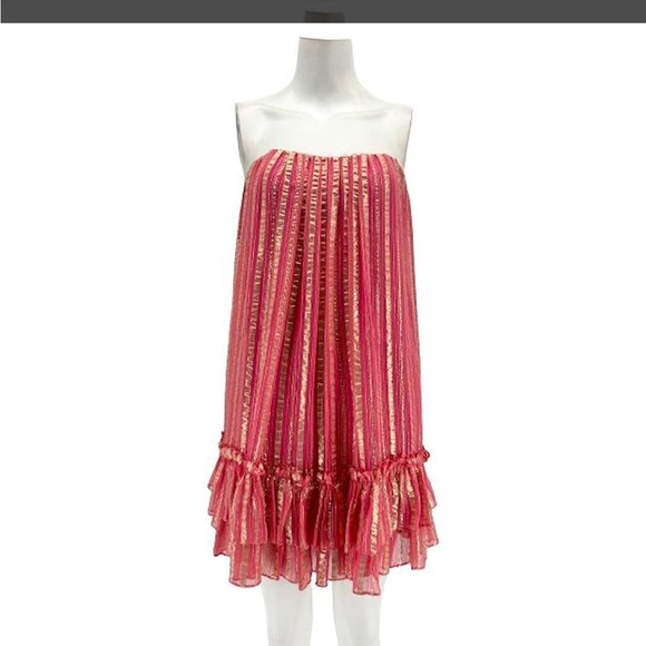 Chic Blue Ruffled Mini Dress - Picture 9 of 10